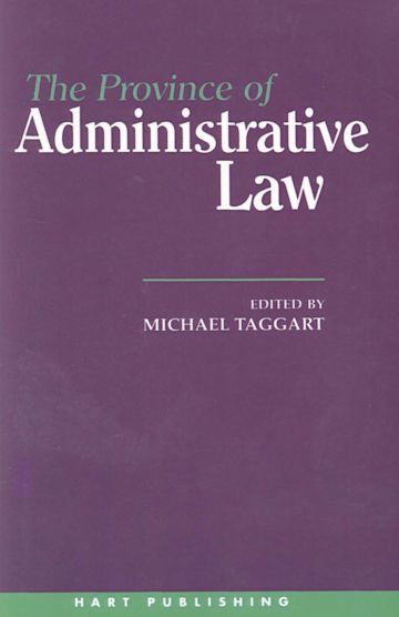 The Province of Administrative Law cover