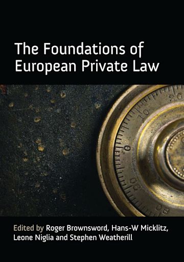 The Foundations of European Private Law cover