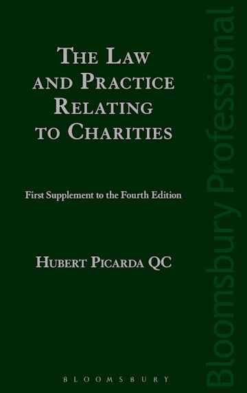 The Law and Practice Relating to Charities: First Supplement to the Fourth Edition cover