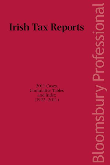 Irish Tax Reports 2011 cover