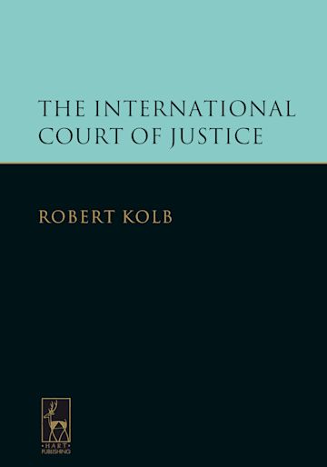 The International Court of Justice cover