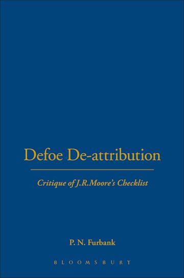 DEFOE DE-ATTRIBUTIONS cover