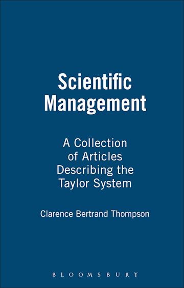 Scientific Management cover