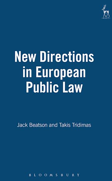 New Directions in European Public Law cover