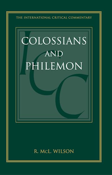 Colossians and Philemon (ICC) cover