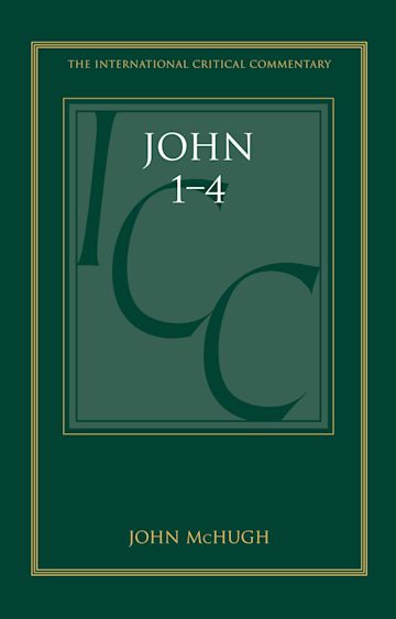 John 1-4 (ICC) cover