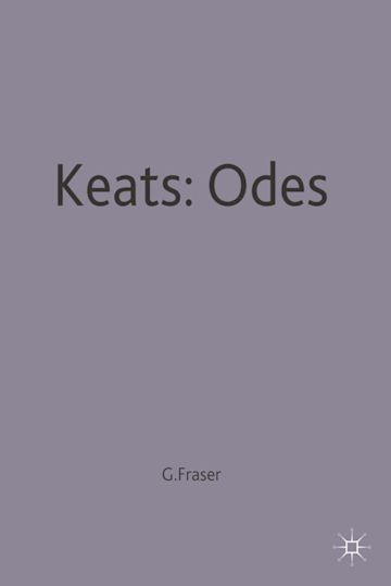 Keats: Odes cover