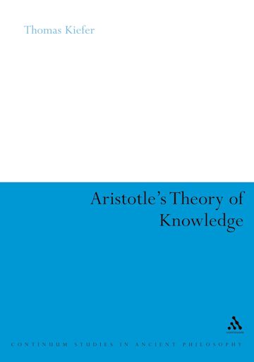 Aristotle's Theory of Knowledge cover