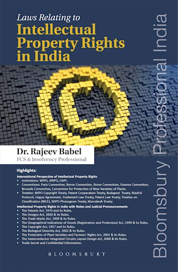 Laws relating to Intellectual Property Rights in India cover