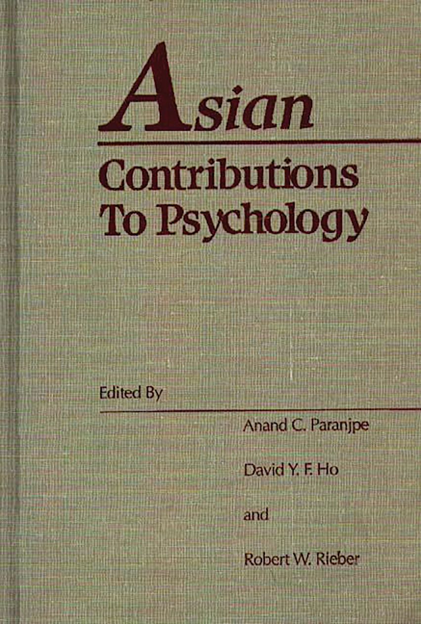 Asian Contributions to Psychology cover