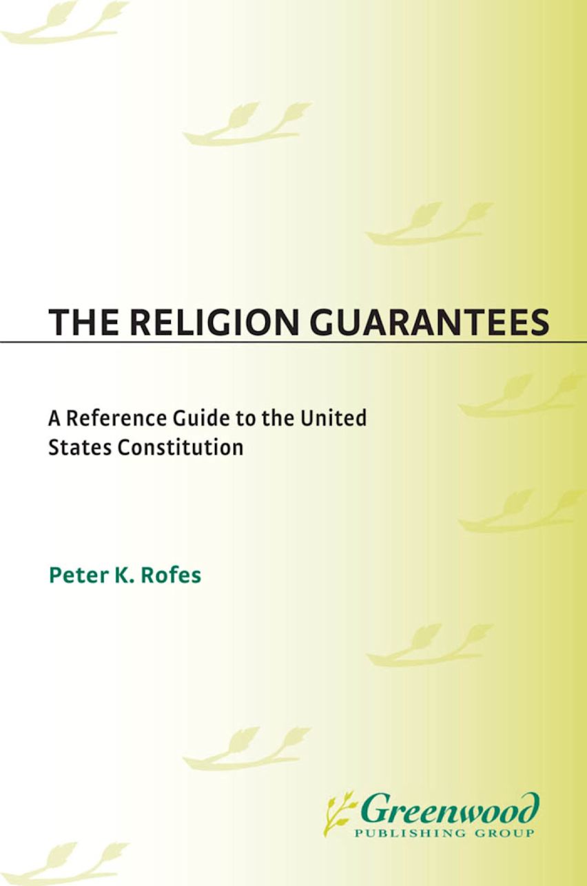 The Religion Guarantees cover