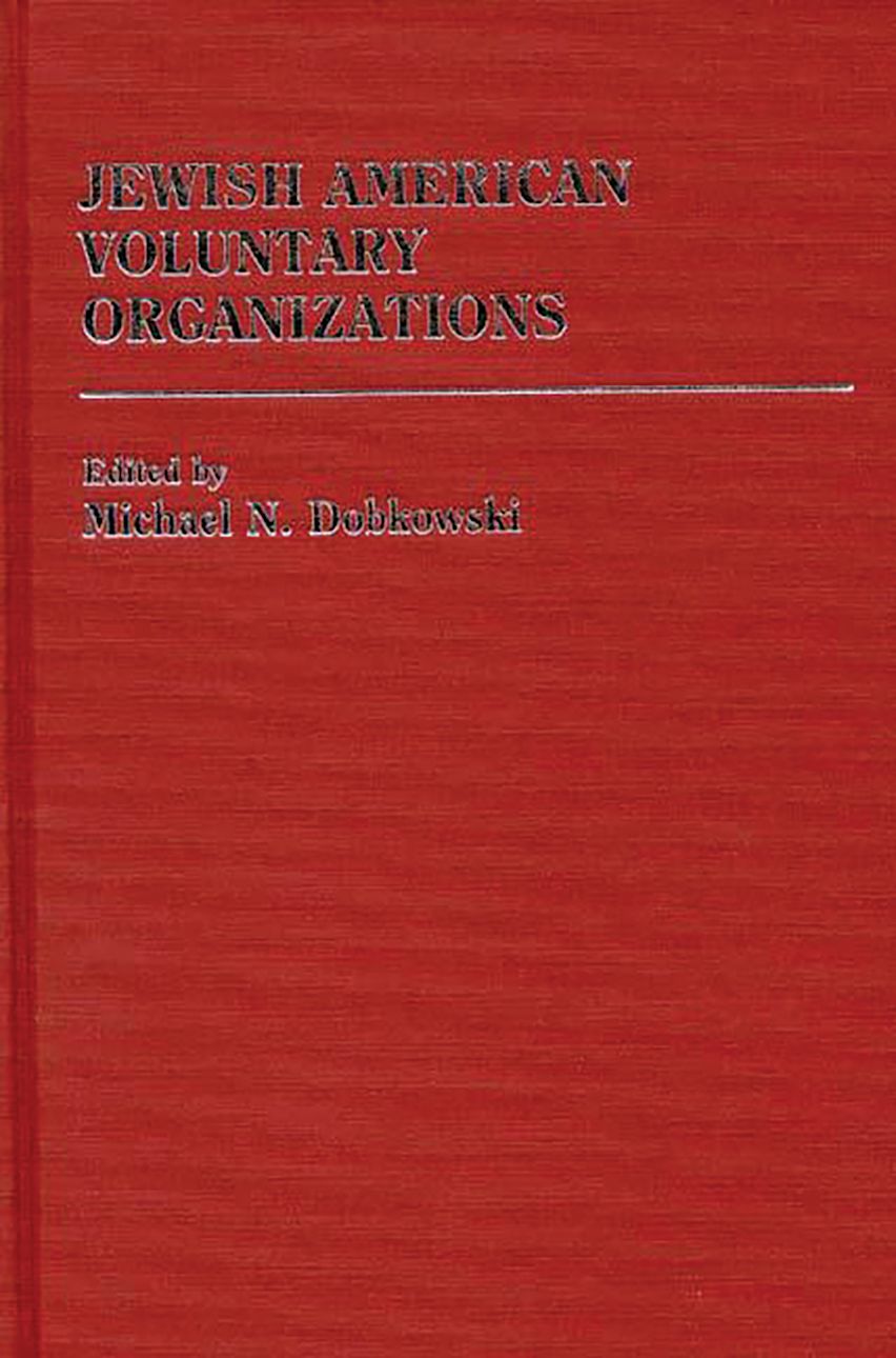Jewish American Voluntary Organizations cover