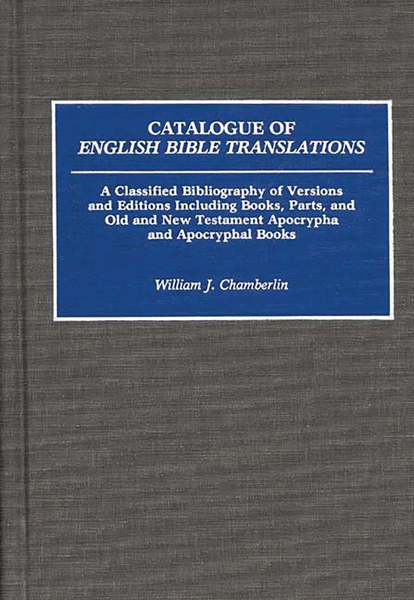 Catalogue of English Bible Translations cover