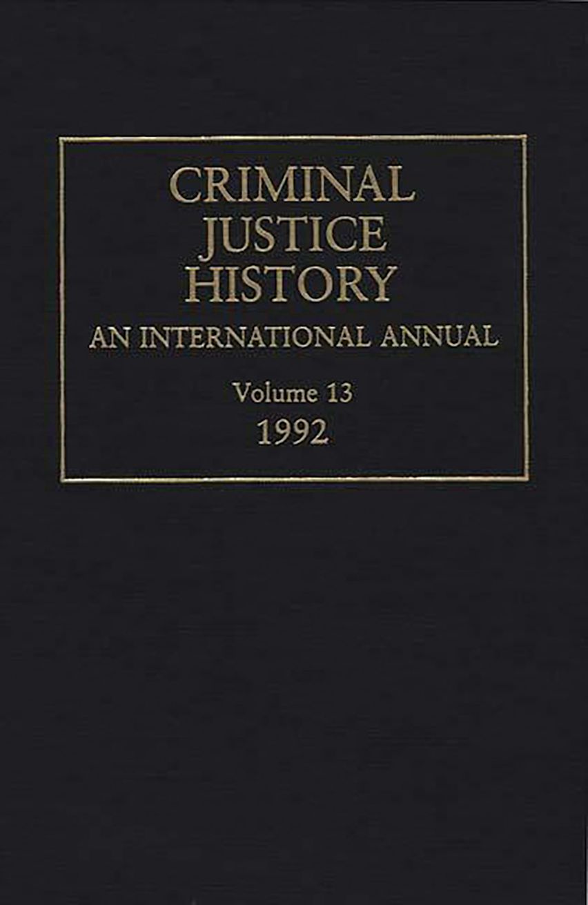 Criminal Justice History cover