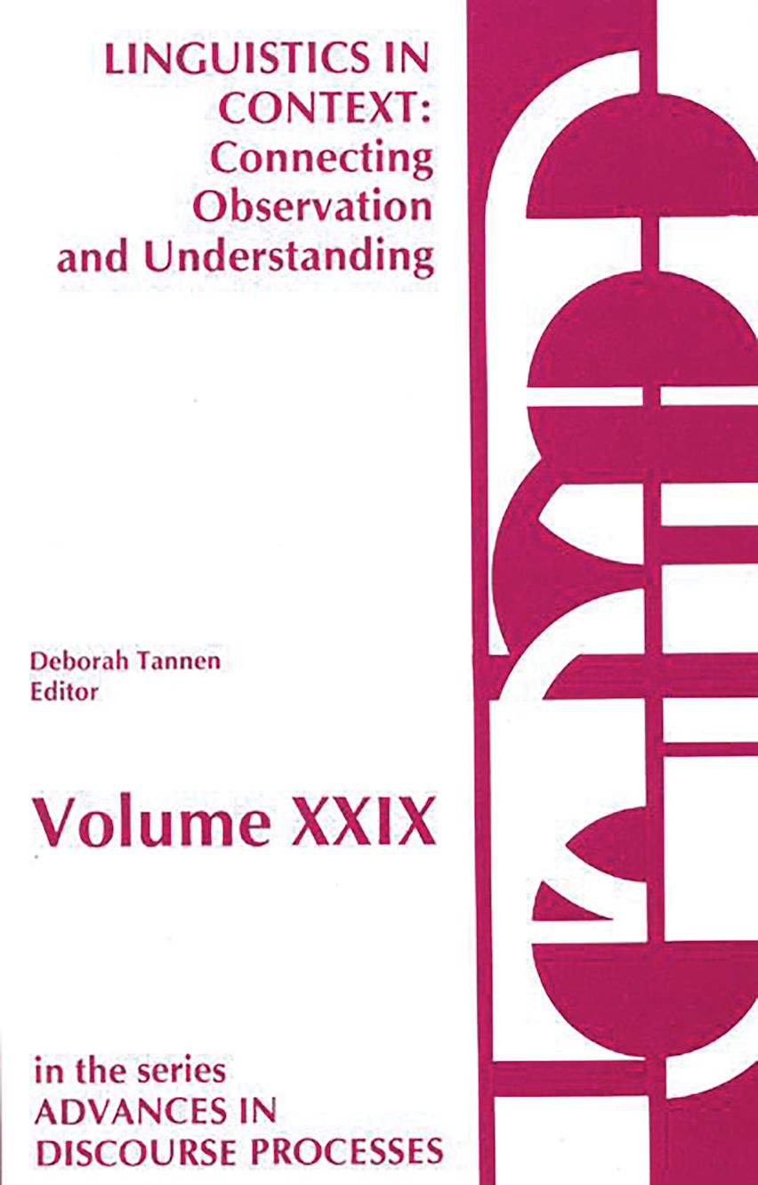 Linguistics in Context--Connecting Observation and Understanding cover