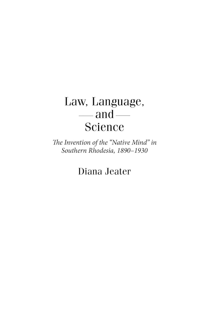 Law, Language, and Science cover