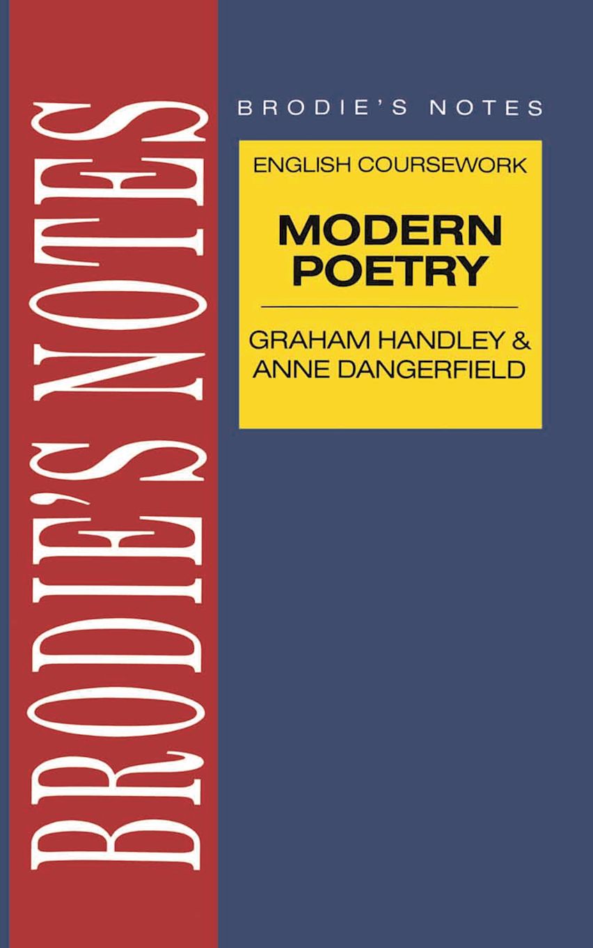 Handley: Modern Poetry cover