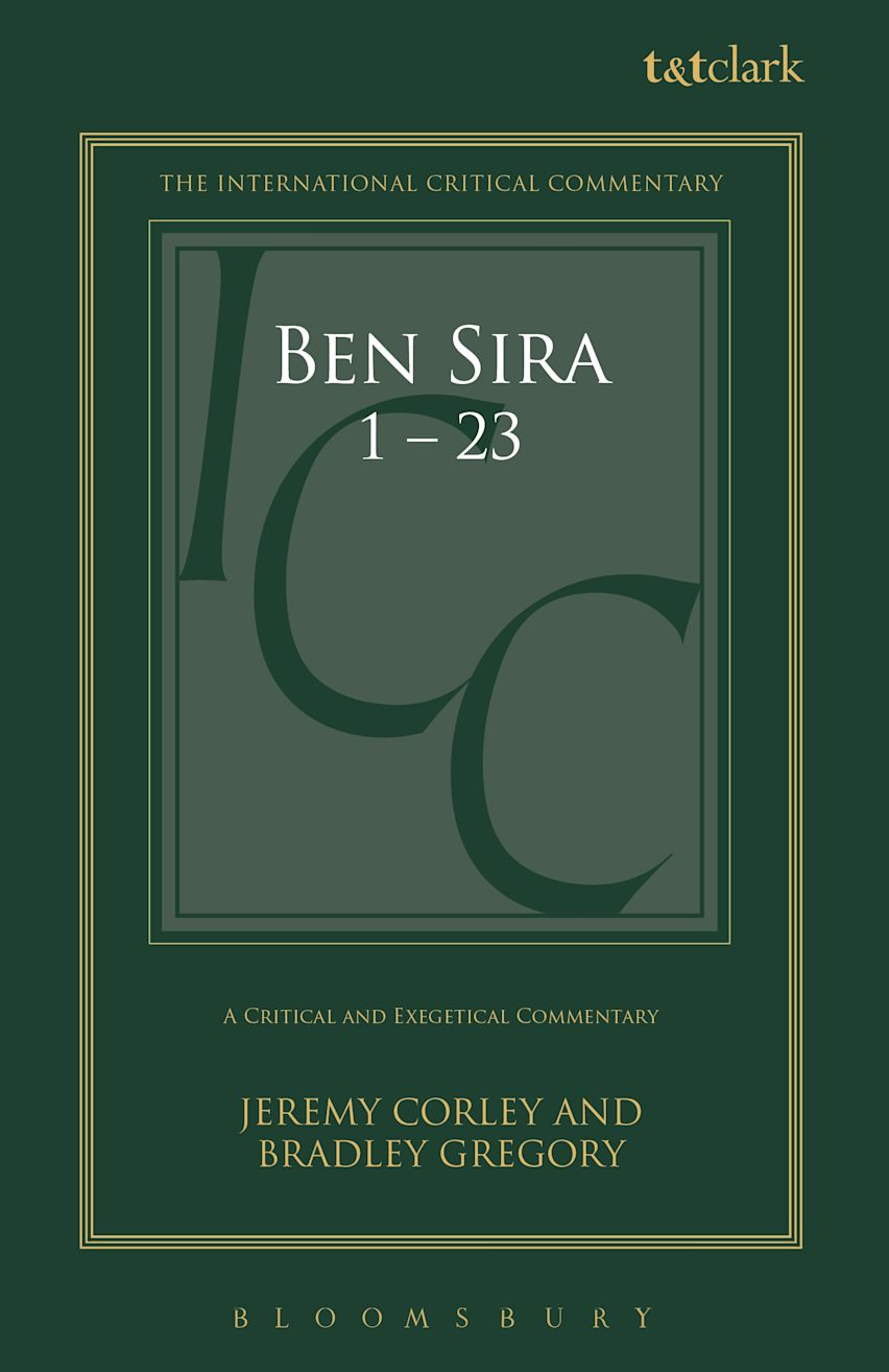 Ben Sira 1.1-11.6. cover