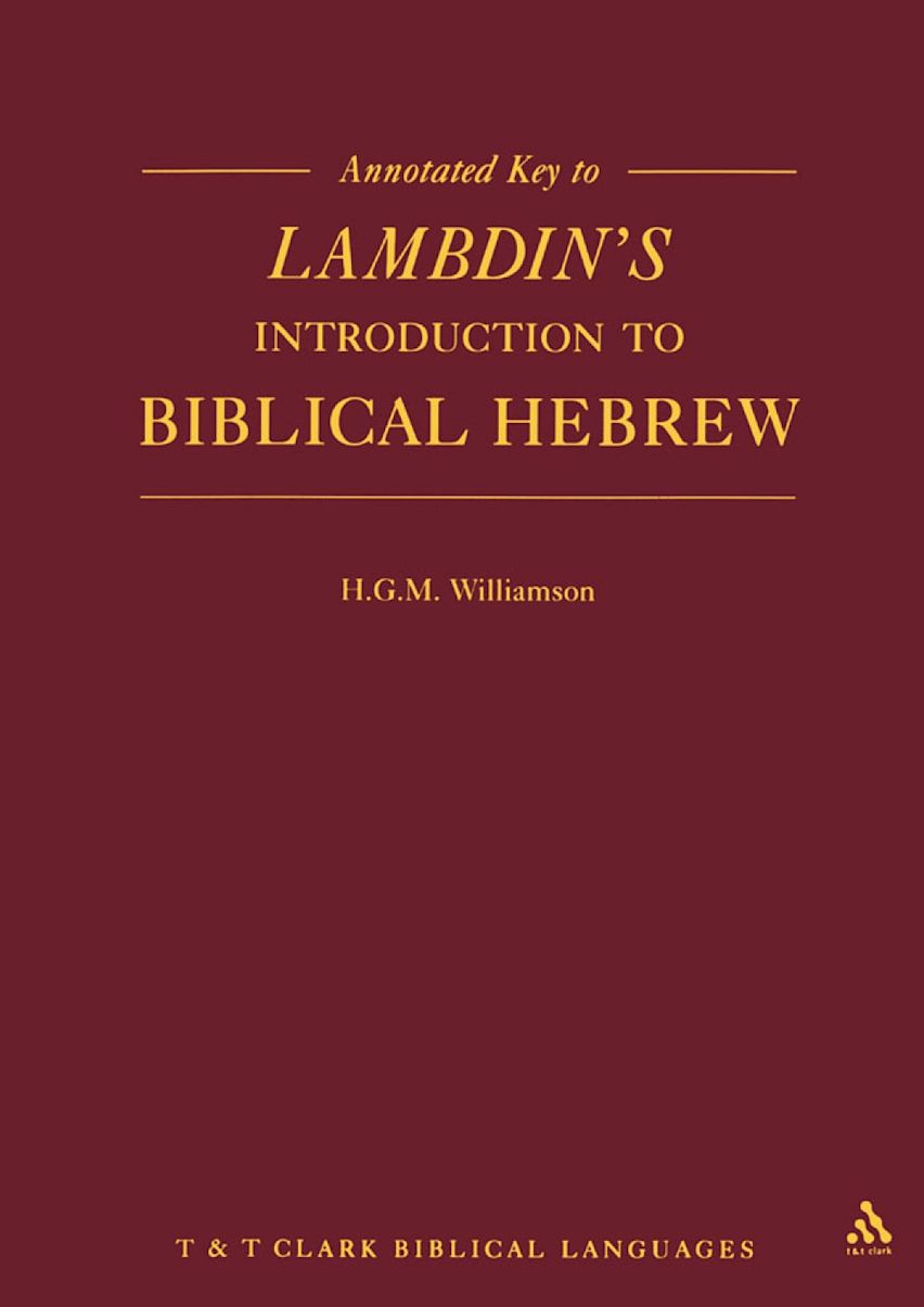 Annotated Key to Lambdin's Introduction to Biblical Hebrew cover