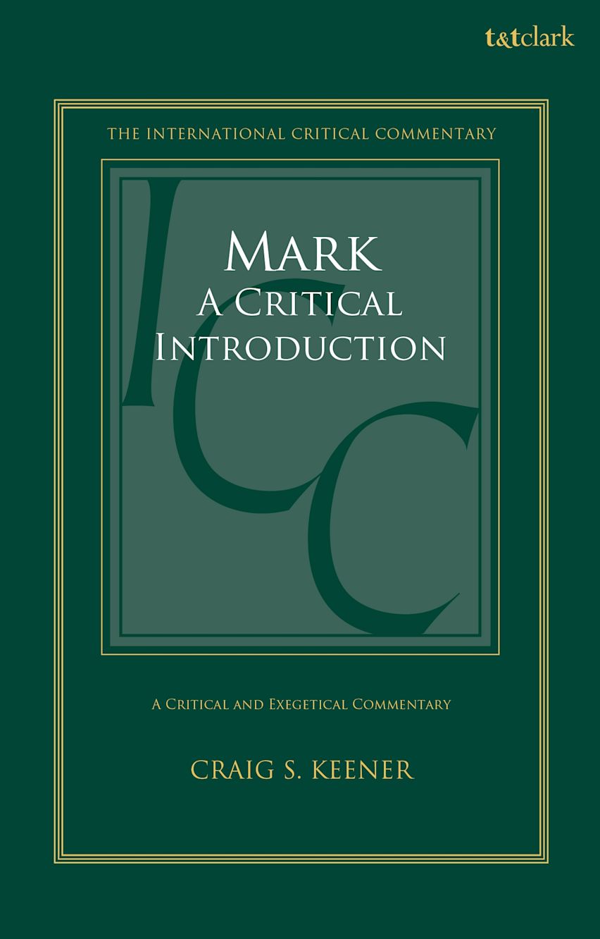 Mark, a Critical Introduction cover