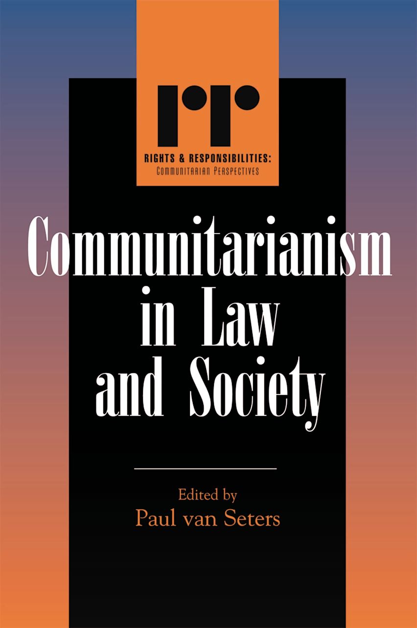Communitarianism in Law and Society cover