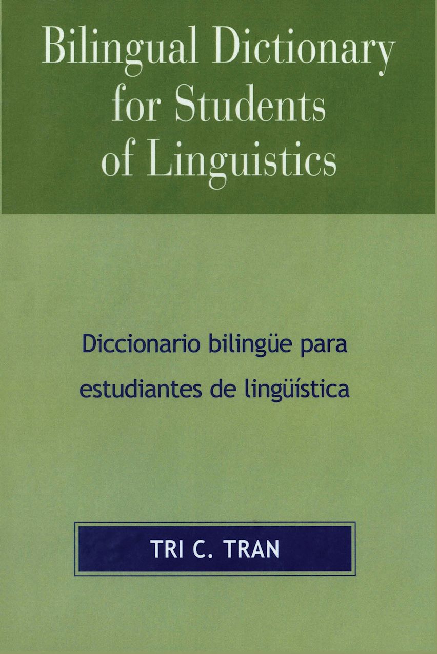 Bilingual Dictionary for Students of Linguistics cover