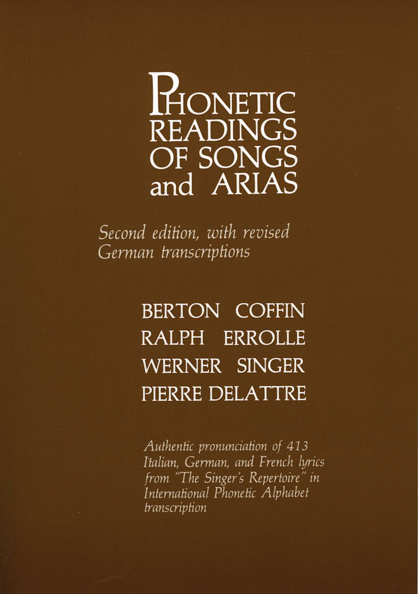 Phonetic Readings of Songs and Arias cover