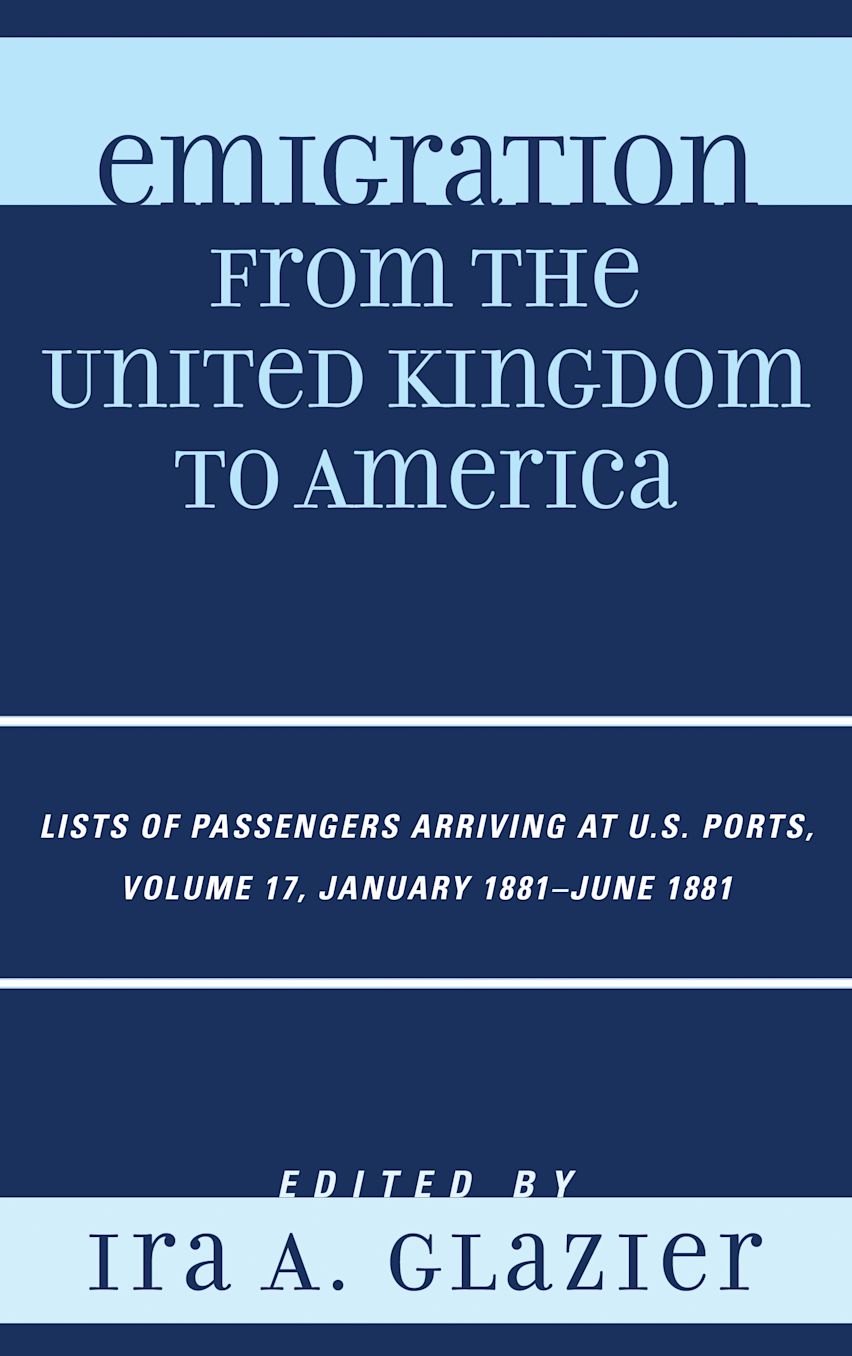 Emigration from the United Kingdom to America cover