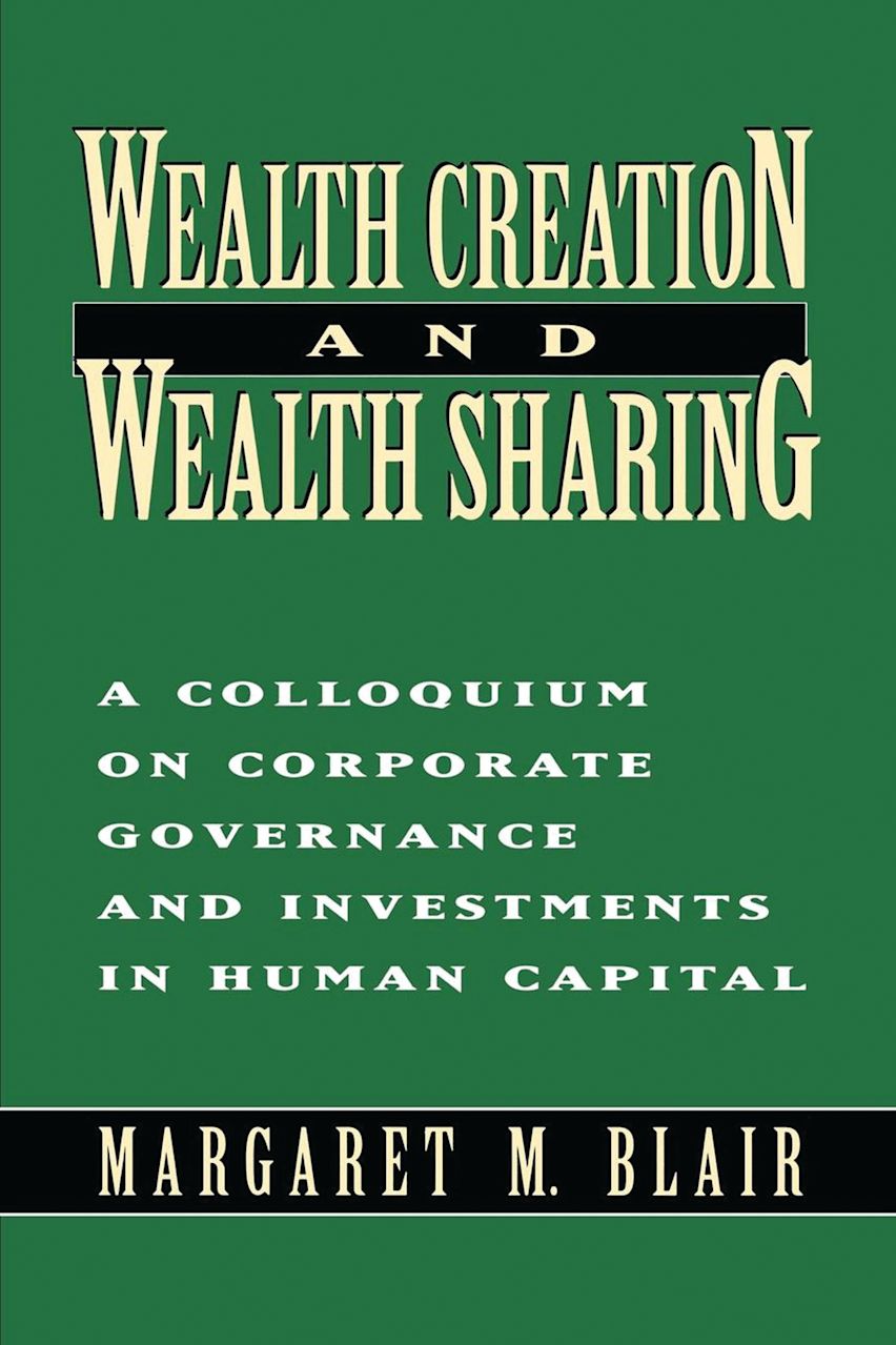 Wealth Creation and Wealth Sharing cover