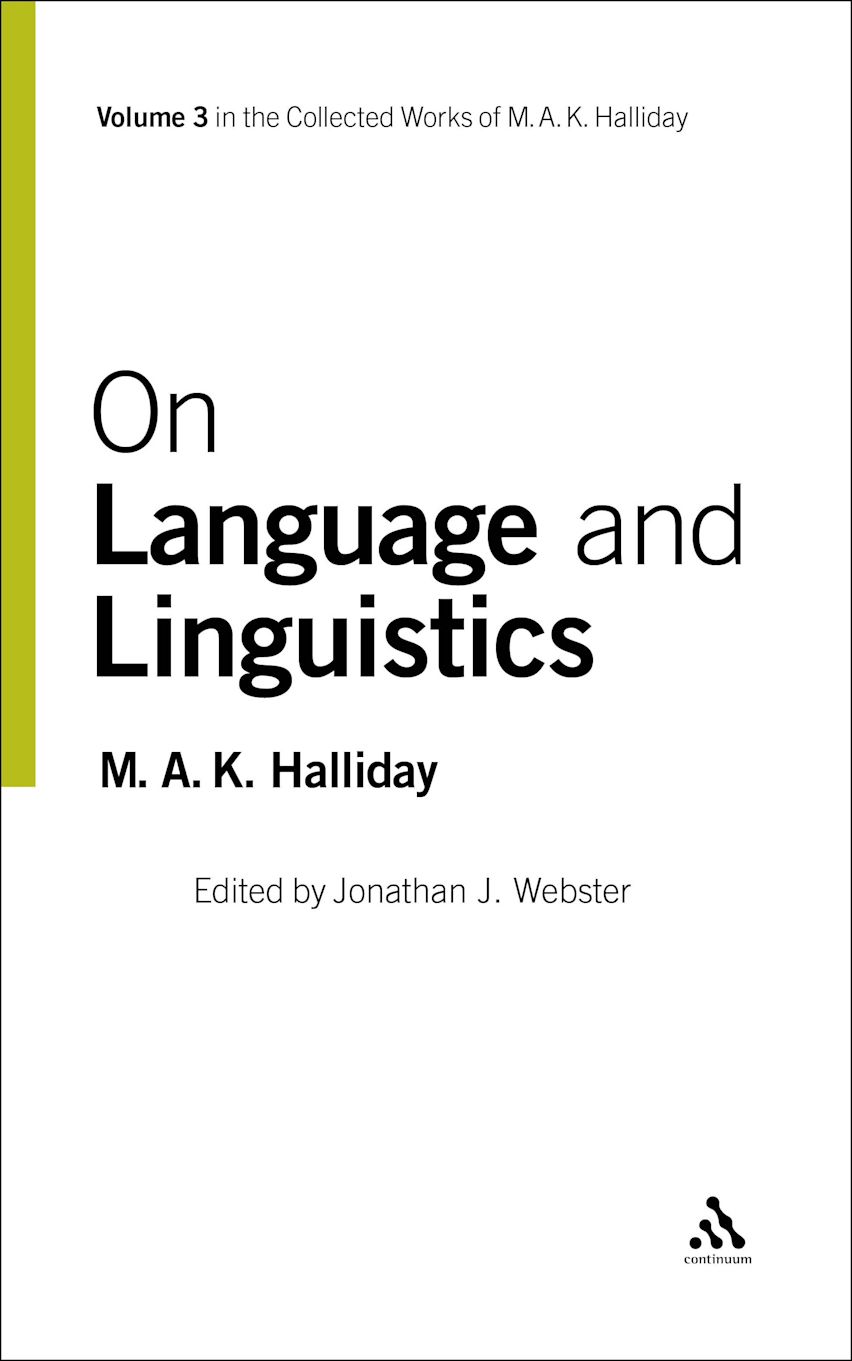 On Language and Linguistics cover