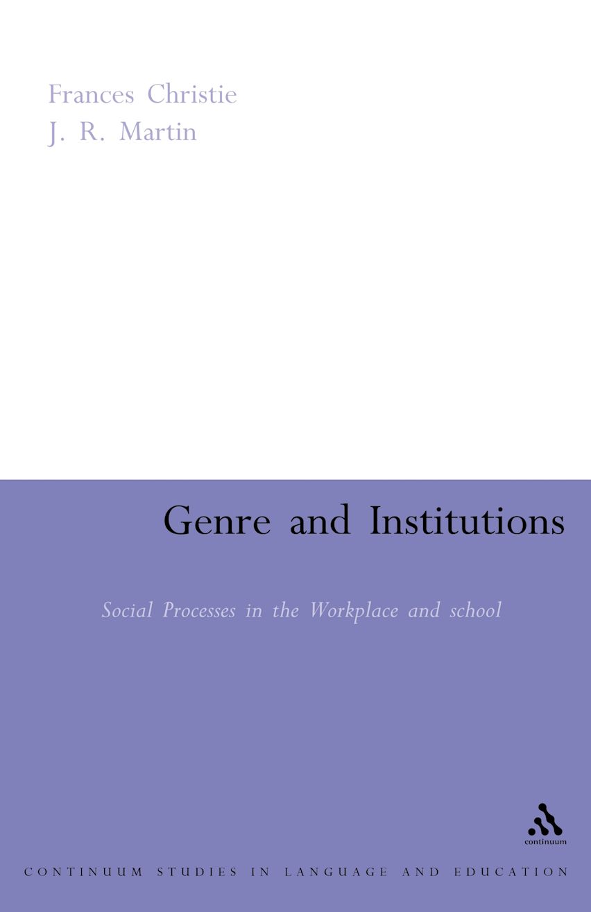 Genre and Institutions cover