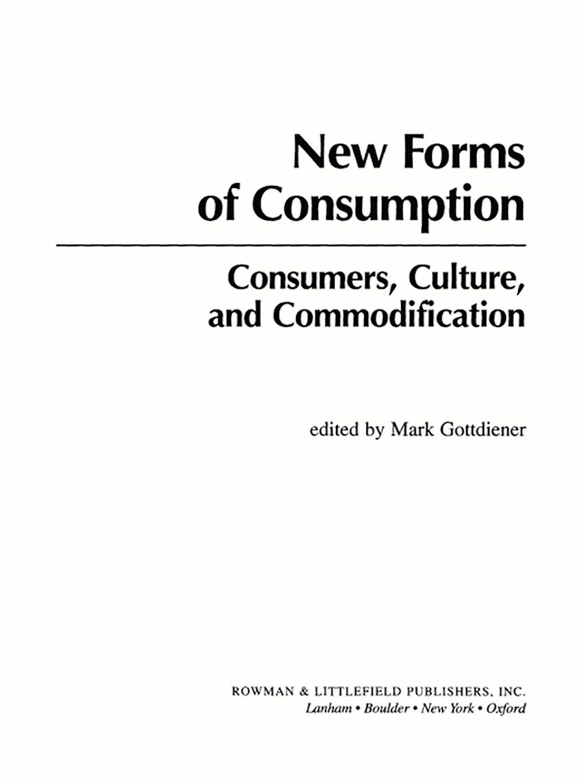 New Forms of Consumption cover
