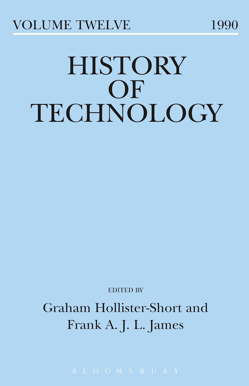 History of Technology Volume 12 cover