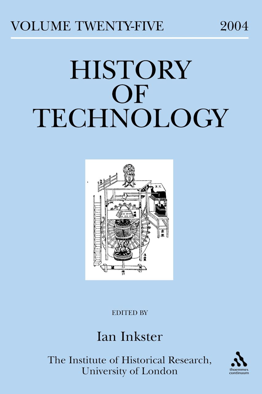 History of Technology Volume 25 cover