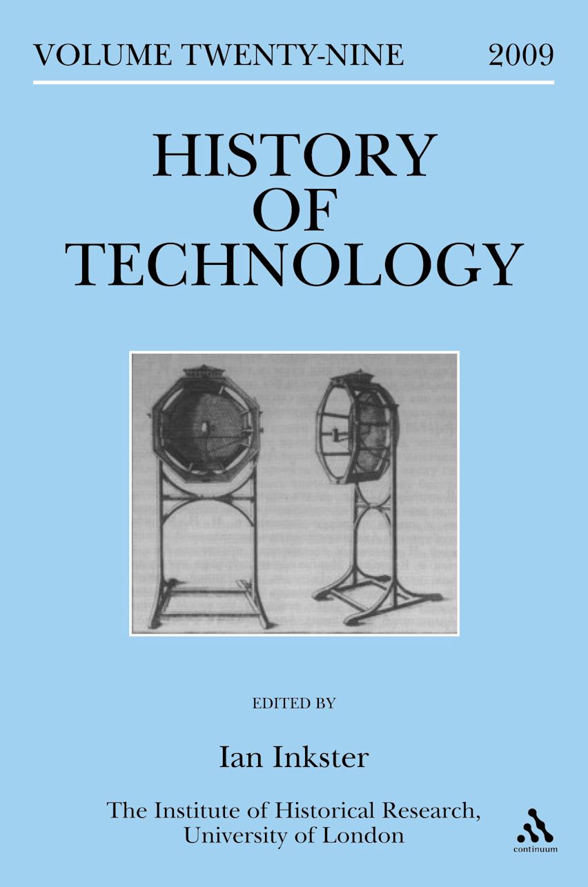 History of Technology Volume 29 cover