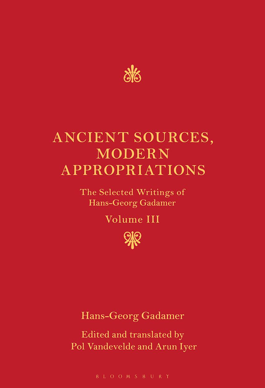 Ancient Sources, Modern Appropriations cover
