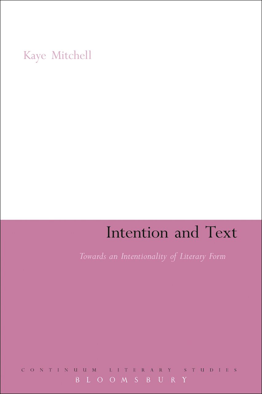Intention and Text cover