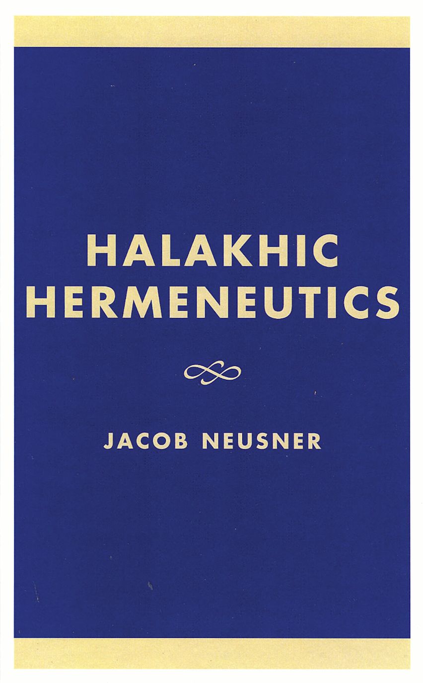 Halakhic Hermeneutics cover