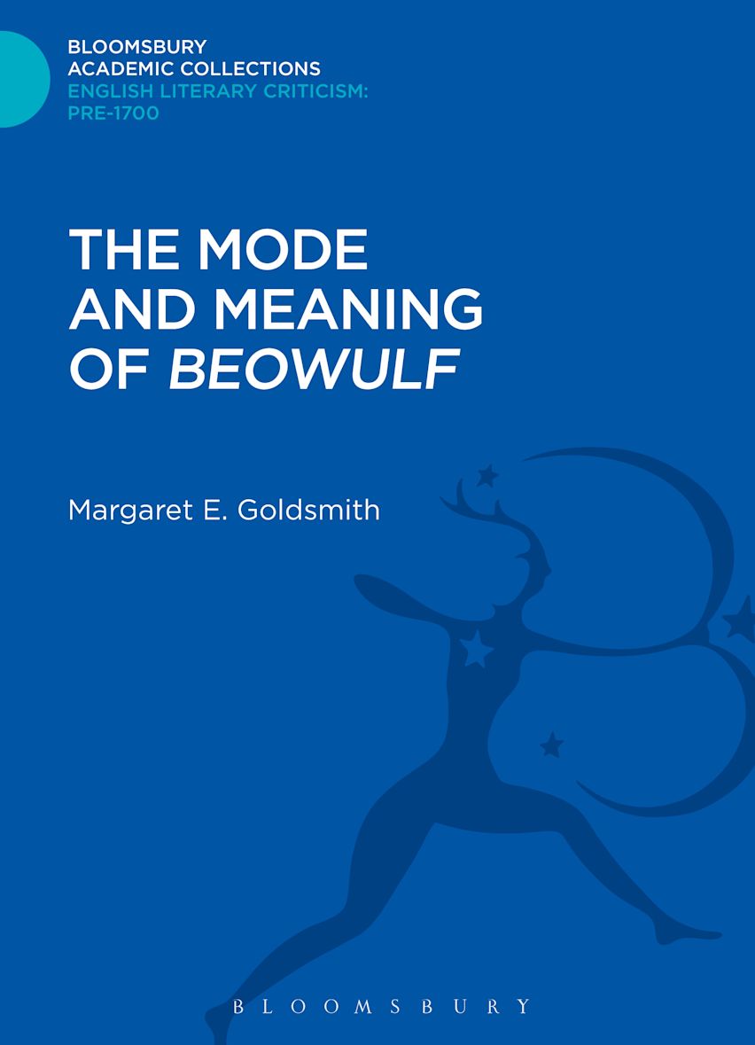 The Mode and Meaning of 'Beowulf' cover