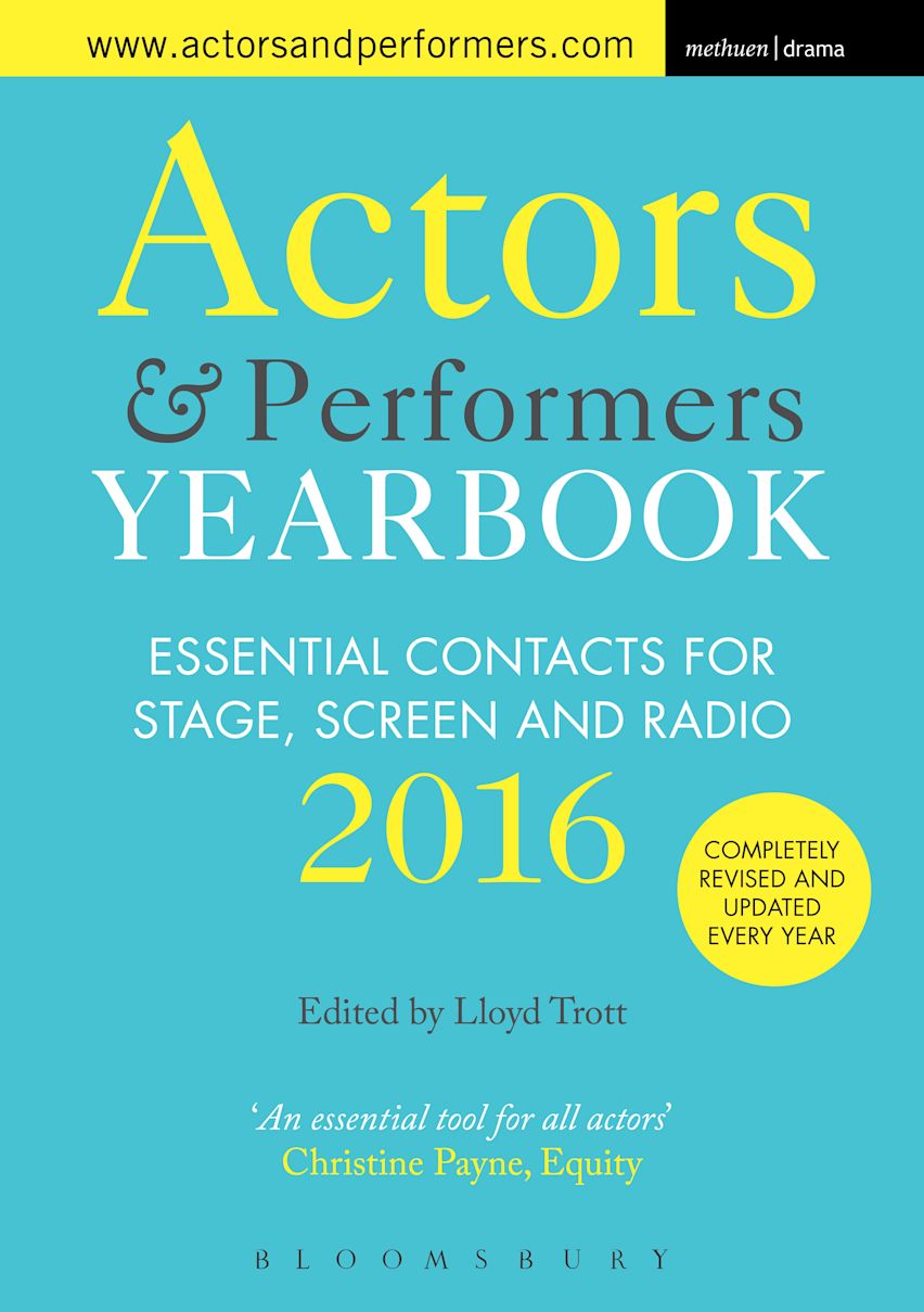 Actors and Performers Yearbook 2016 cover