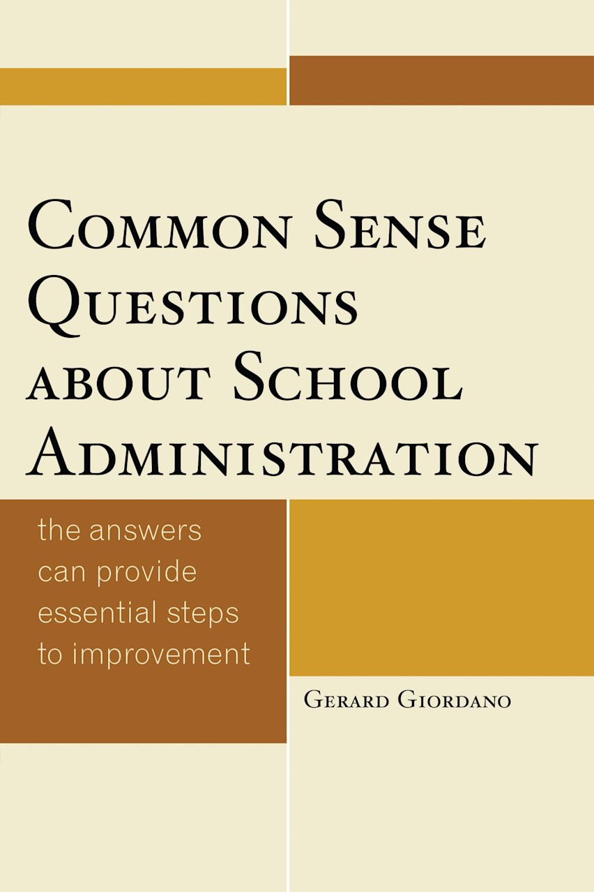 Common Sense Questions about School Administration cover
