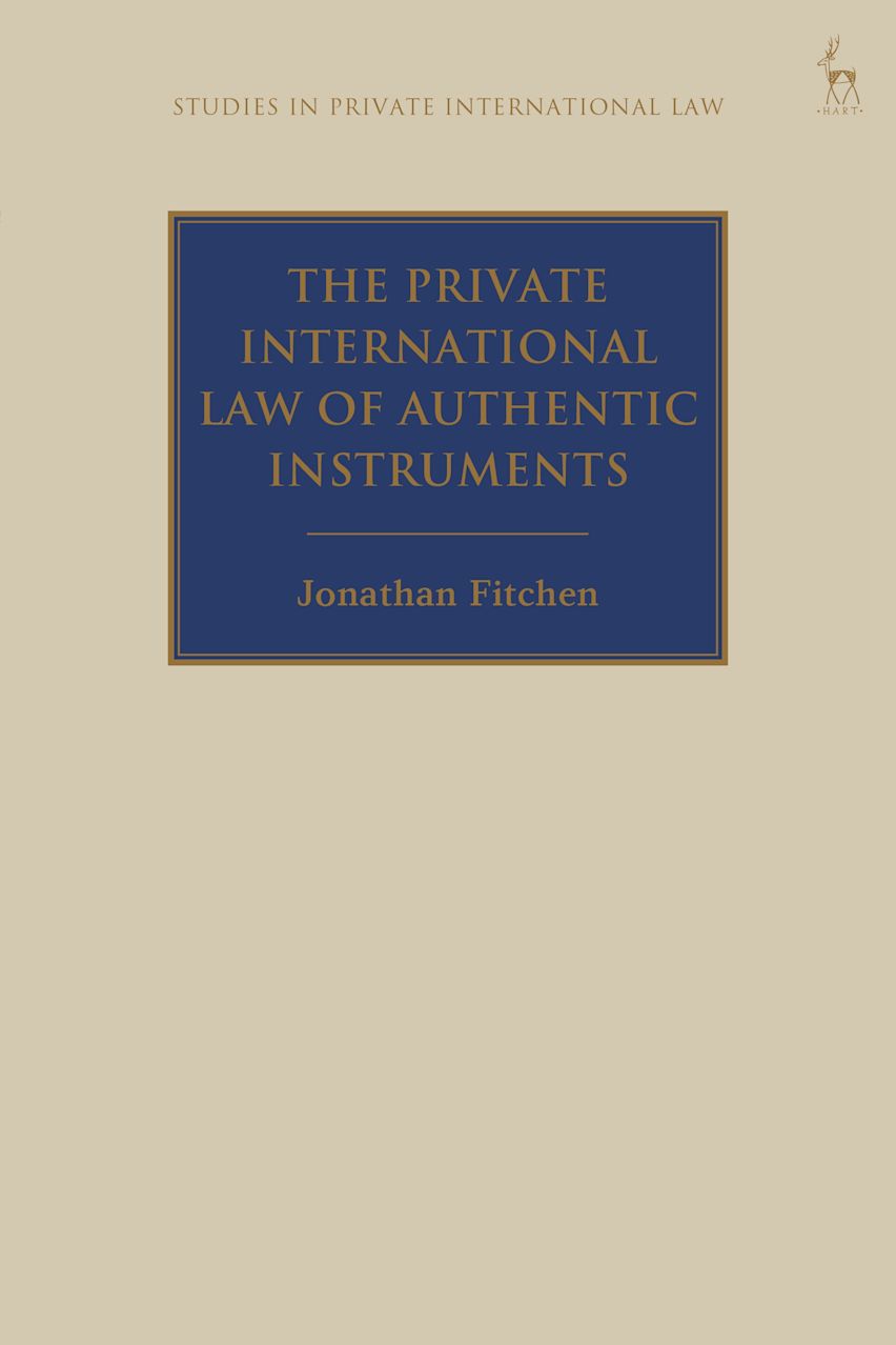 The Private International Law of Authentic Instruments cover