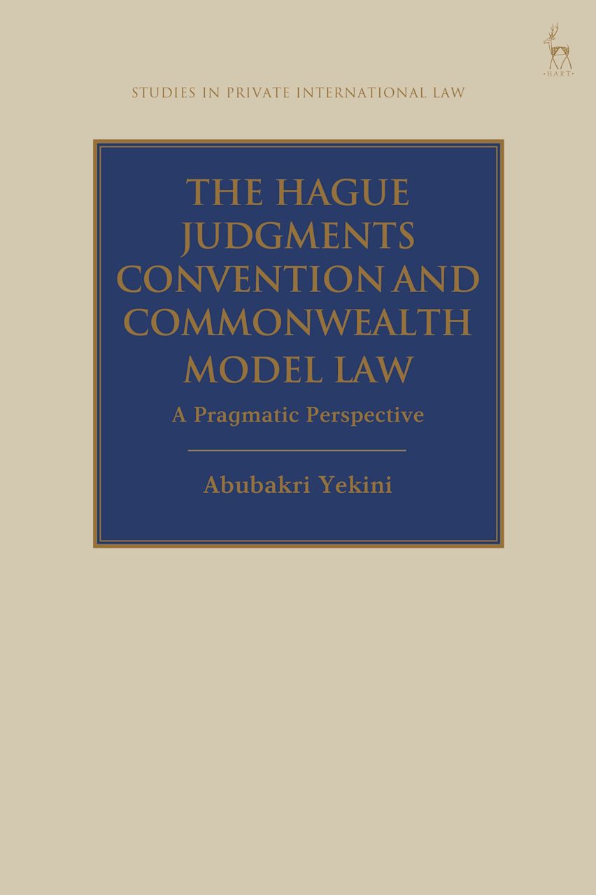 The Hague Judgments Convention and Commonwealth Model Law cover
