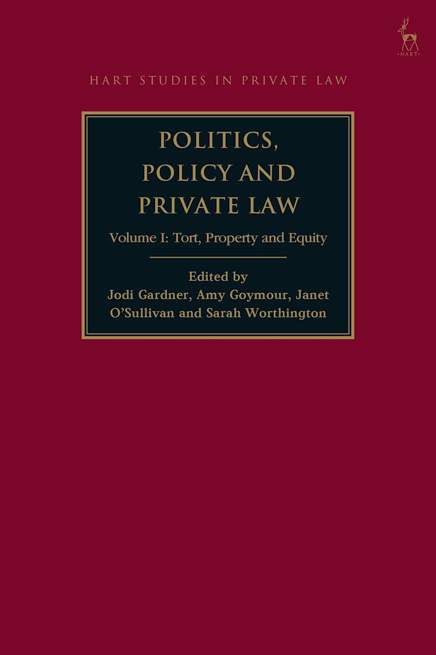Politics, Policy and Private Law cover