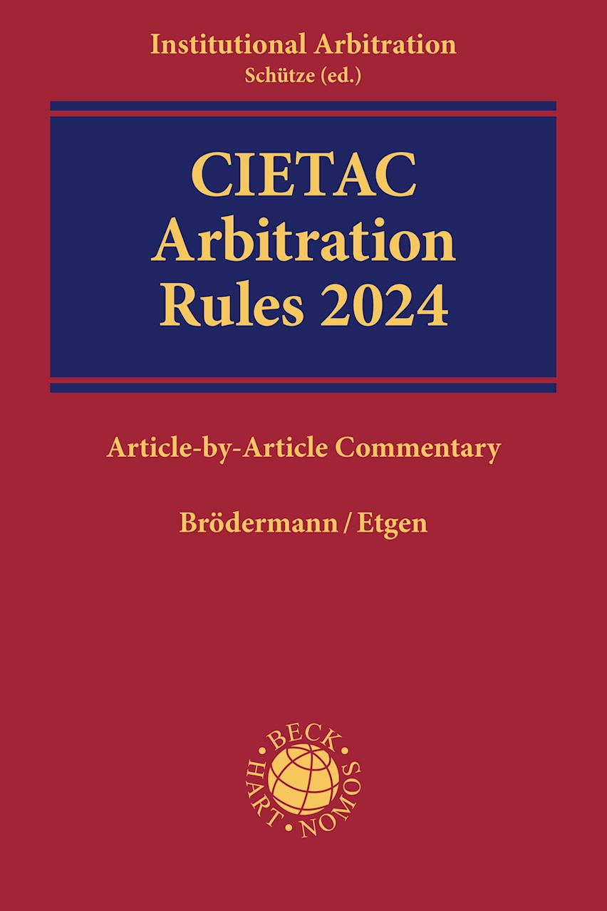CIETAC Arbitration Rules 2024 cover