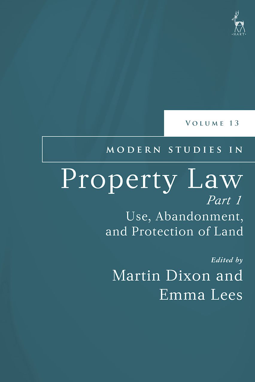 Modern Studies in Property Law, Volume 13, Part 1 cover