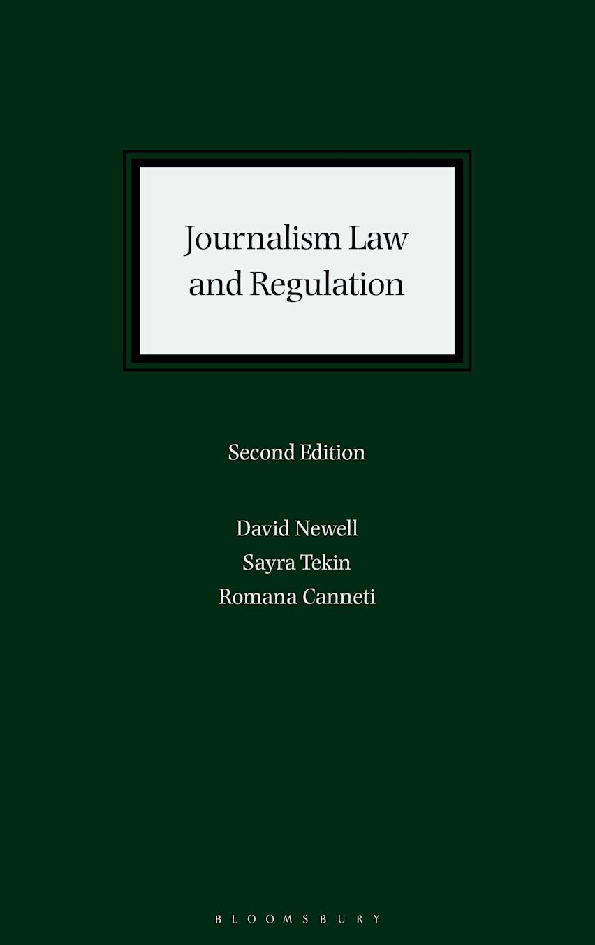 Journalism Law and Regulation cover