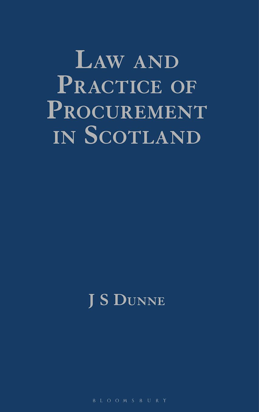 Law and Practice of Procurement in Scotland cover
