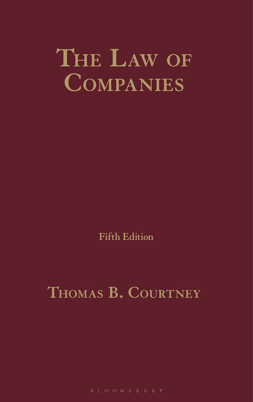 The Law of Companies cover