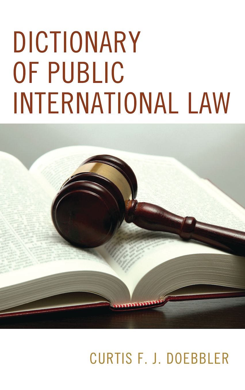 Dictionary of Public International Law cover